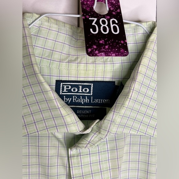 385. Polo by Ralph Lauren Regent Custom Fit Striped Poplin Shirt 16-32/33 - Picture 7 of 7